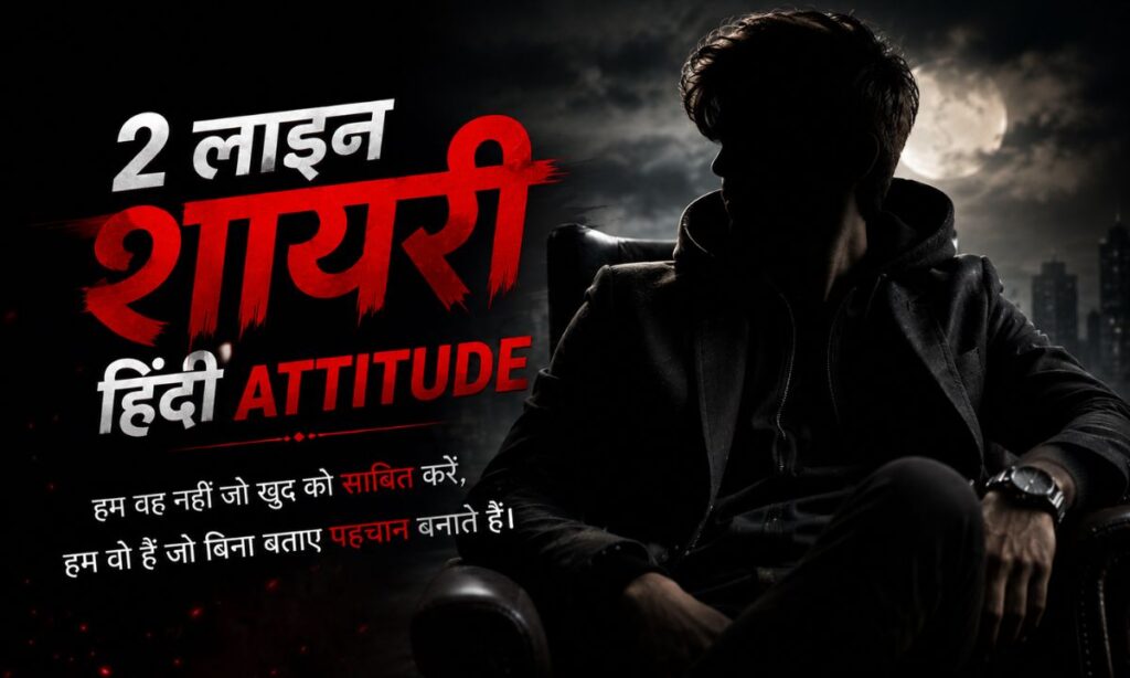 2 लाइन शायरी हिंदी attitude