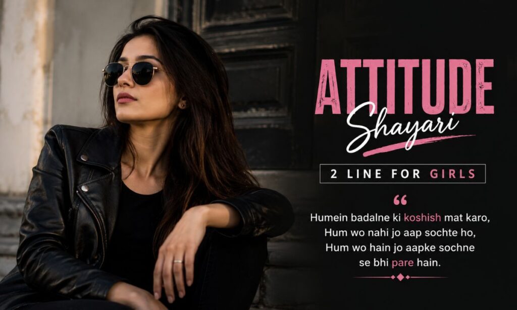 Attitude Shayari 2 Line for Girls