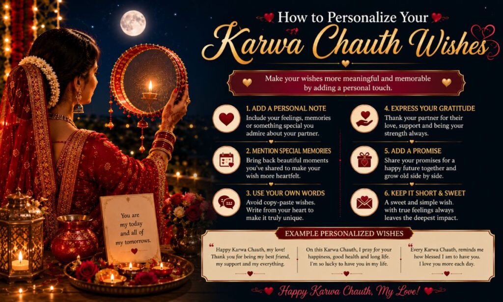 How to Personalize Your Karwa Chauth Wishes in English