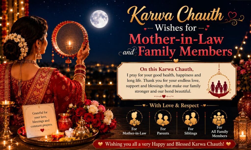 Karwa Chauth Wishes for Mother-in-Law and Family Members