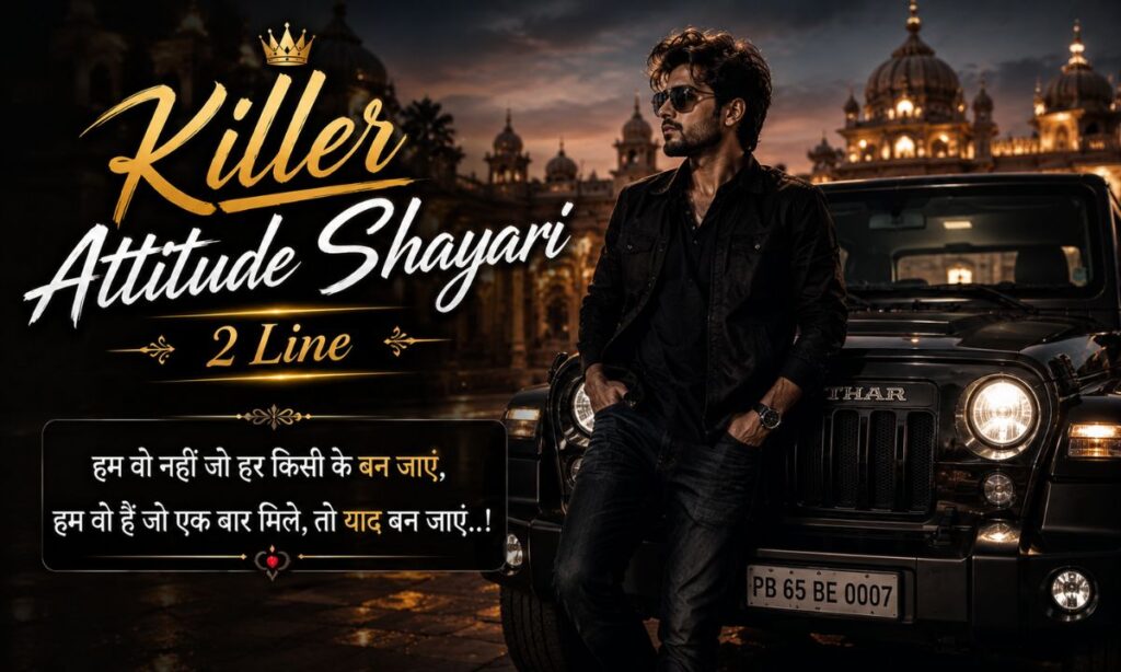 Killer Attitude Shayari 2 Line
