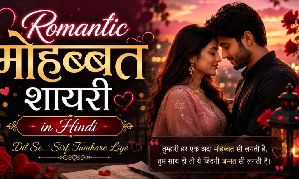 Romantic Mohabbat Shayari in Hindi