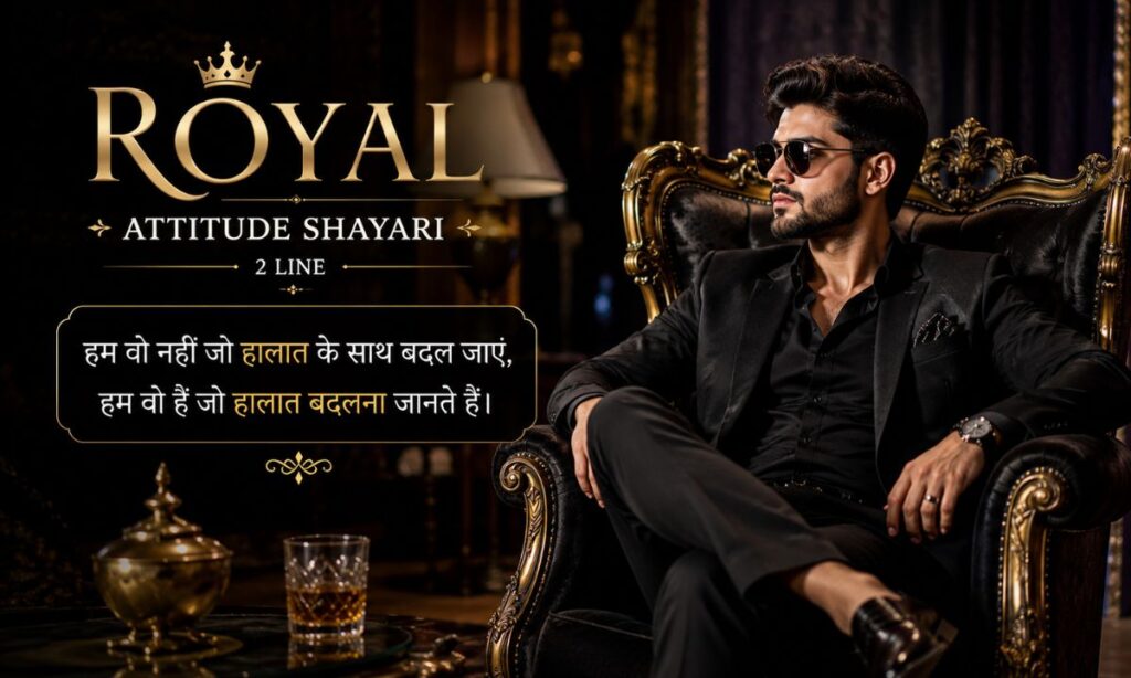 Royal Attitude Shayari 2 Line