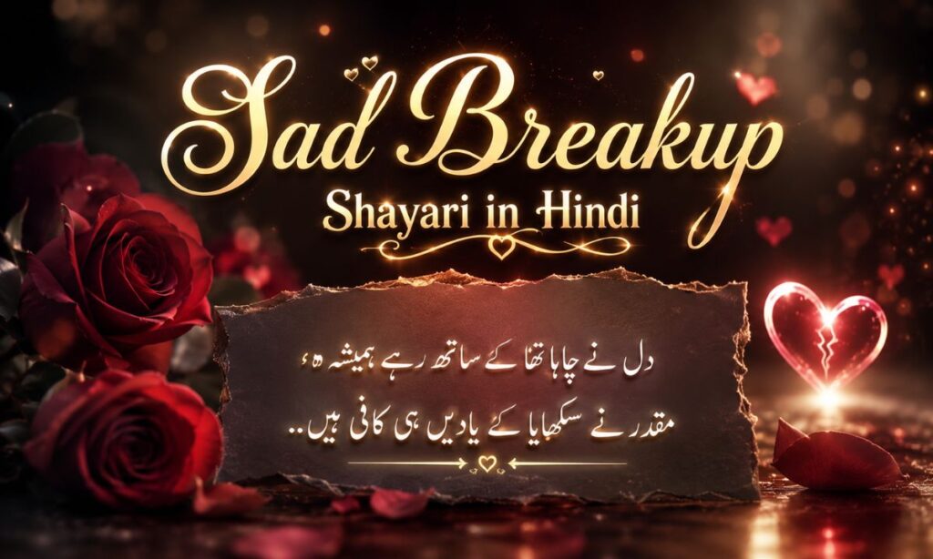 Sad Breakup Shayari in Hindi  