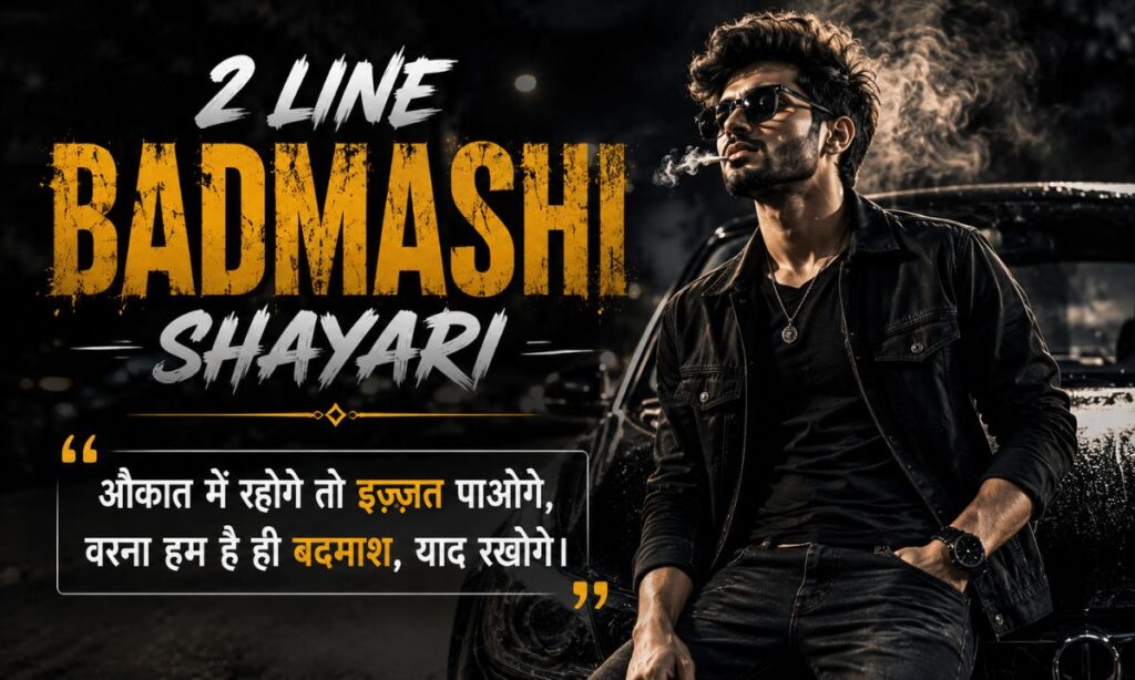 2 Line Badmashi Shayari in Hindi