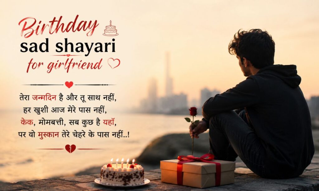 Birthday sad shayari for girlfriend