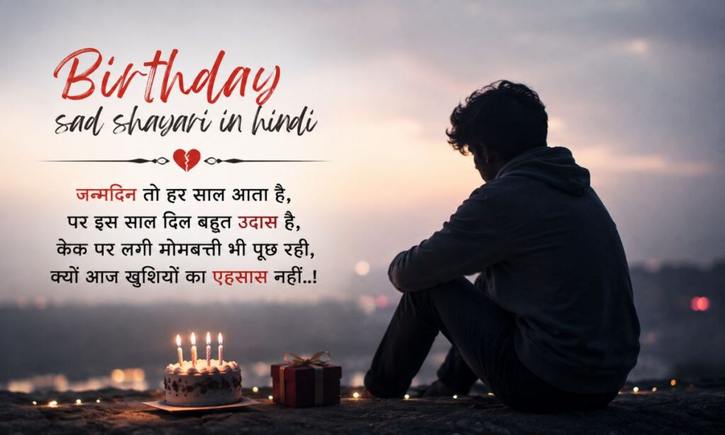 Birthday sad shayari in hindi