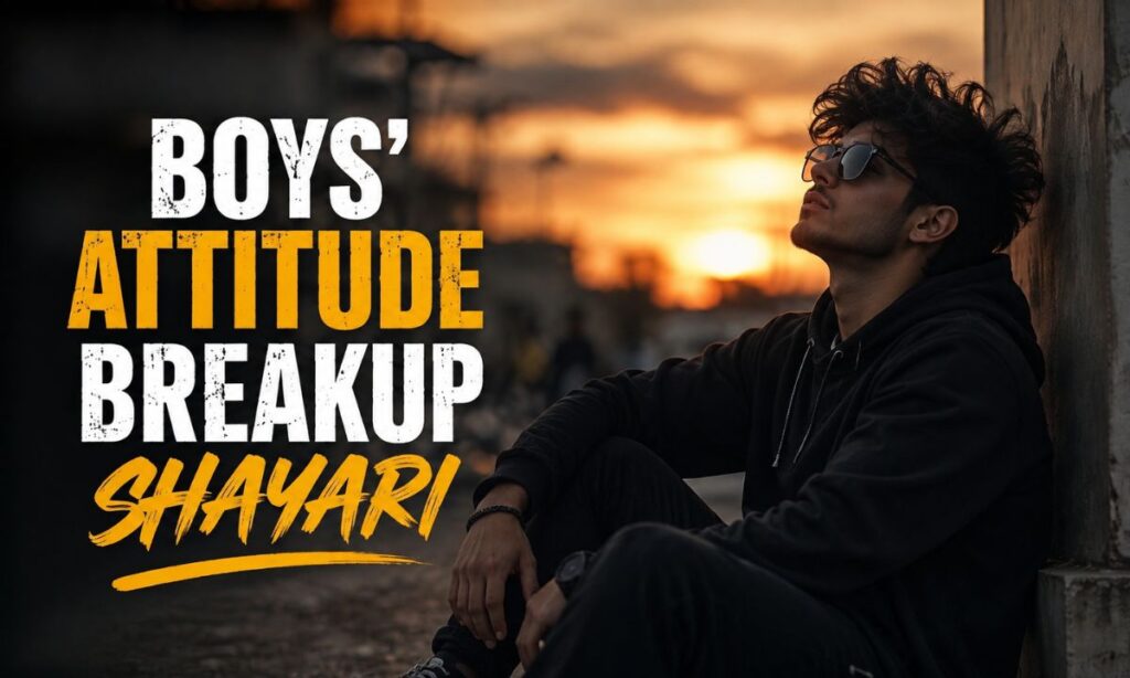 Boys’ Attitude Breakup Shayari