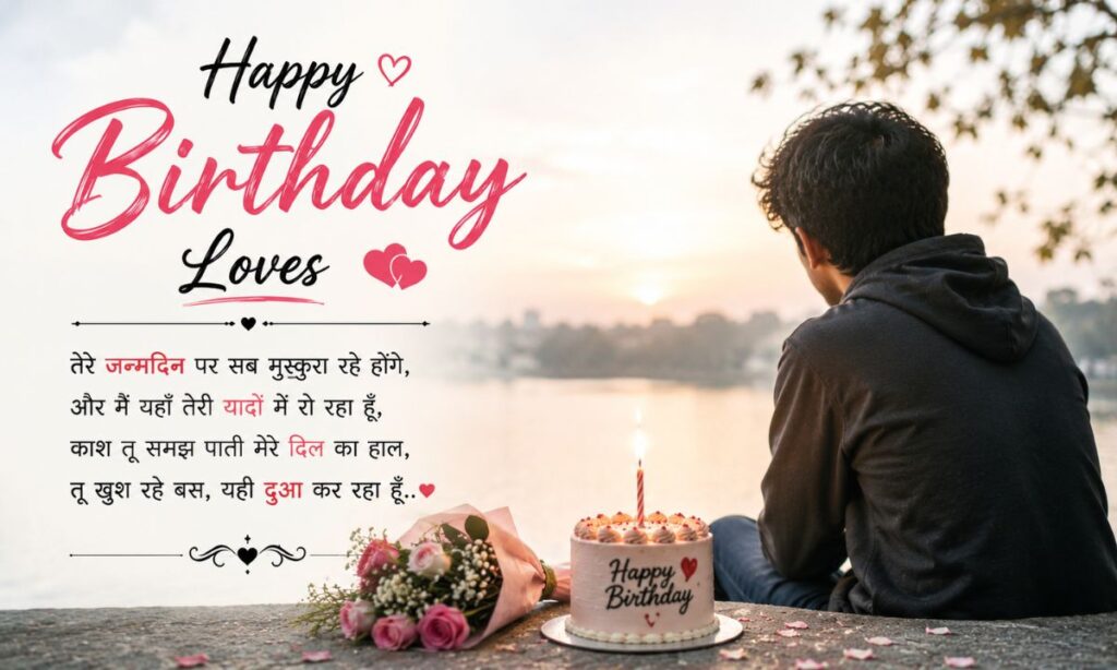 Happy birthday loves sad shayari
