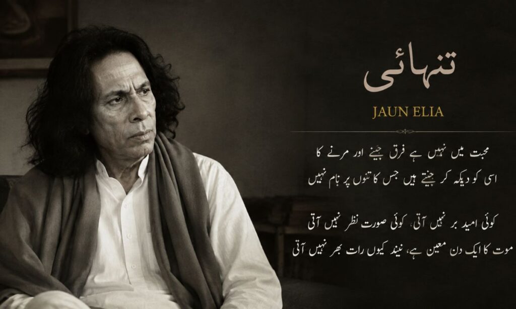 Jaun Elia Love Shayari in Urdu