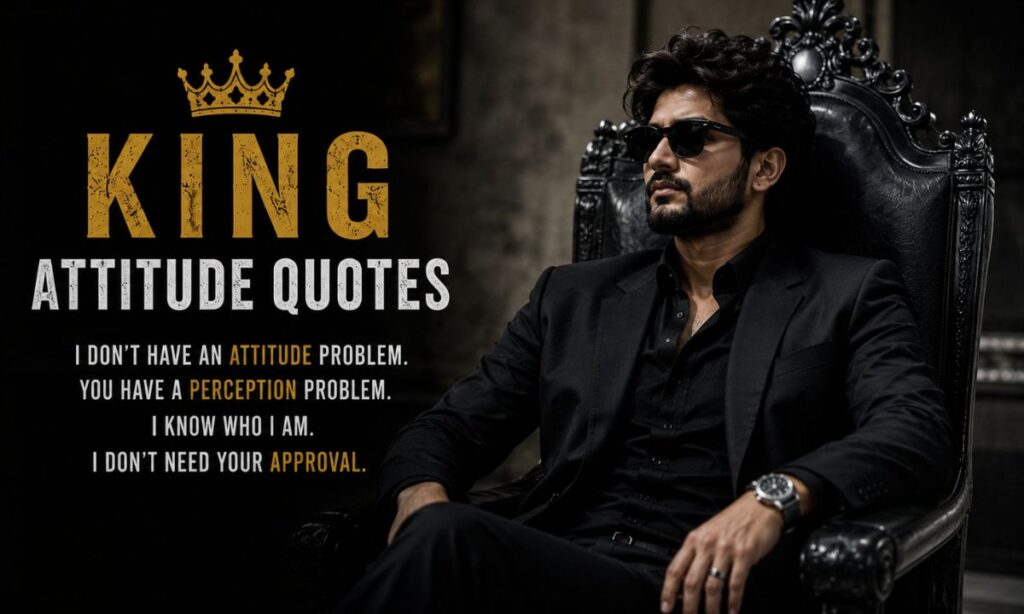 King Attitude Quotes