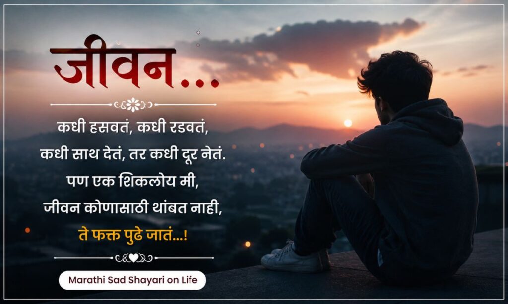 Marathi Sad Shayari on Life