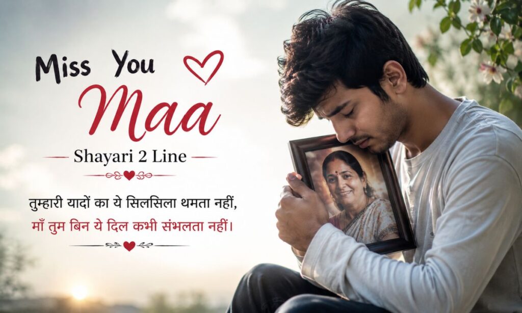 Miss You Maa Shayari 2 Line