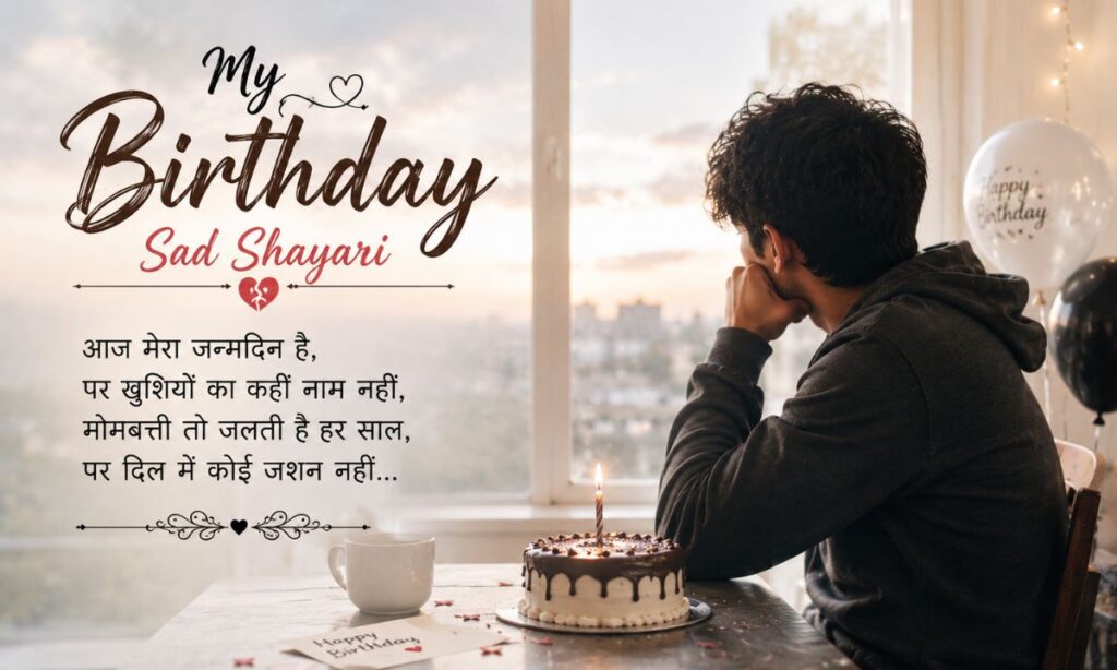 My birthday sad shayari