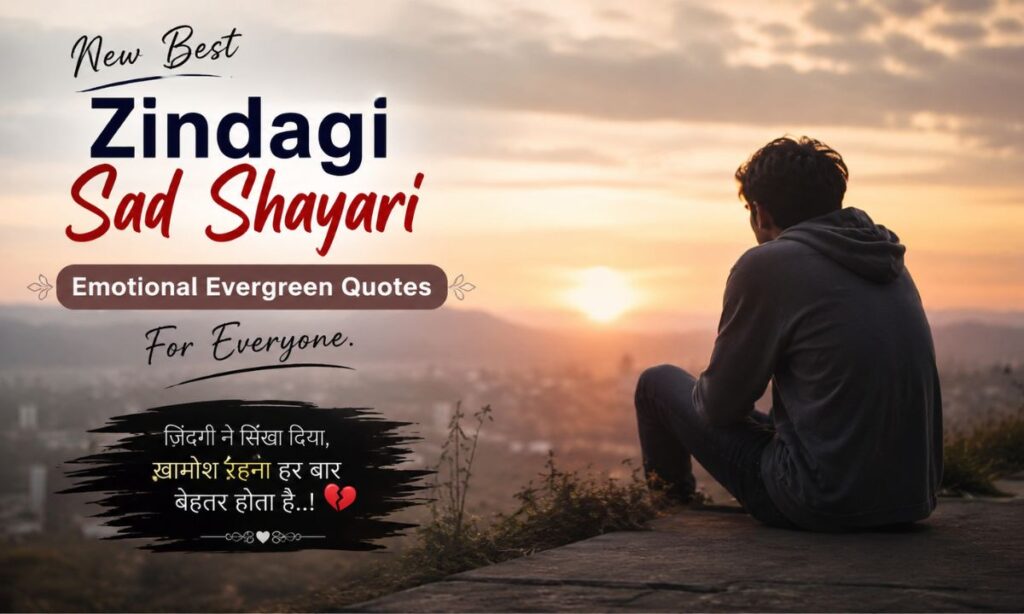 New best zindagi sad shayari emotional evergreen quotes for everyone.