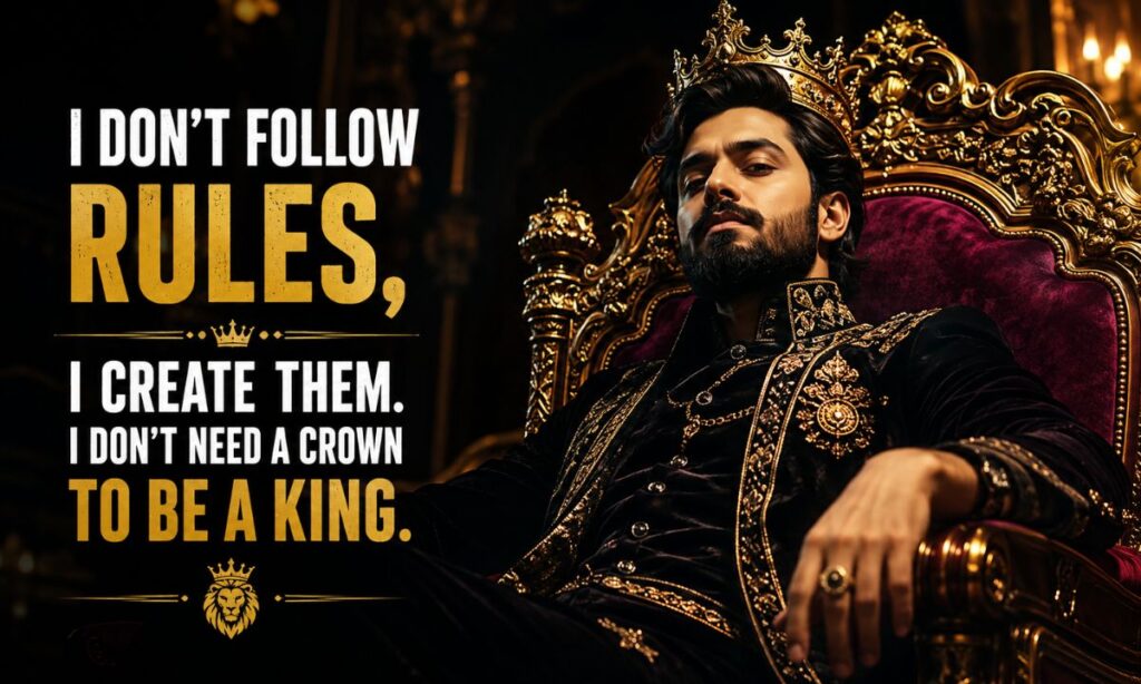 Royal King Attitude Quotes