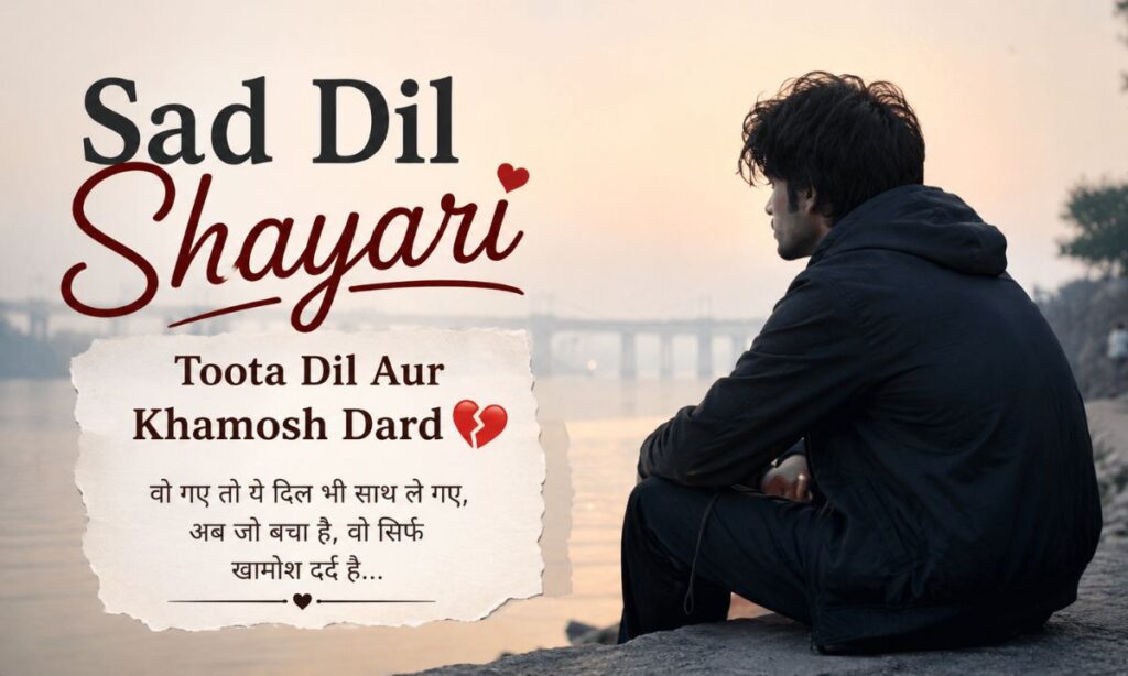 Sad Dil Shayari ( Toota Dil Aur Khamosh Dard💔