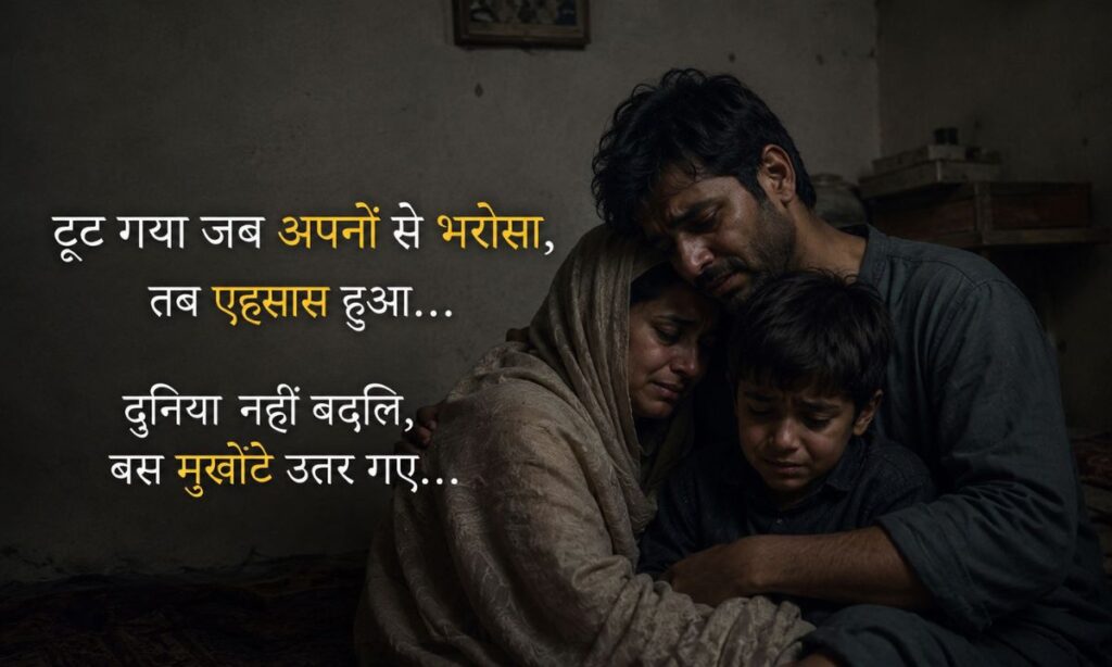 Sad Family Shayari in Hindi