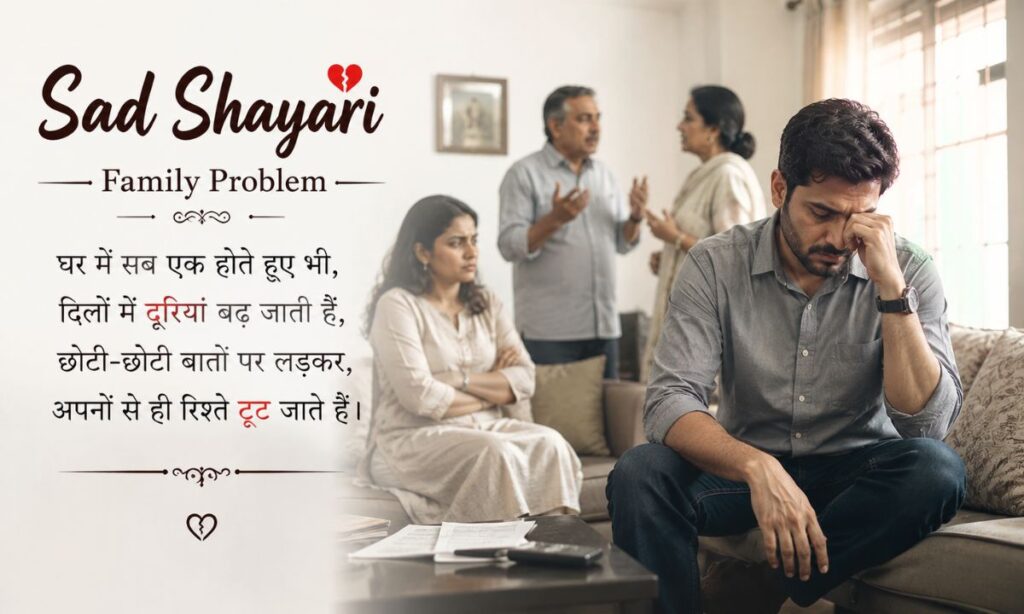 Sad Shayari Family Problem