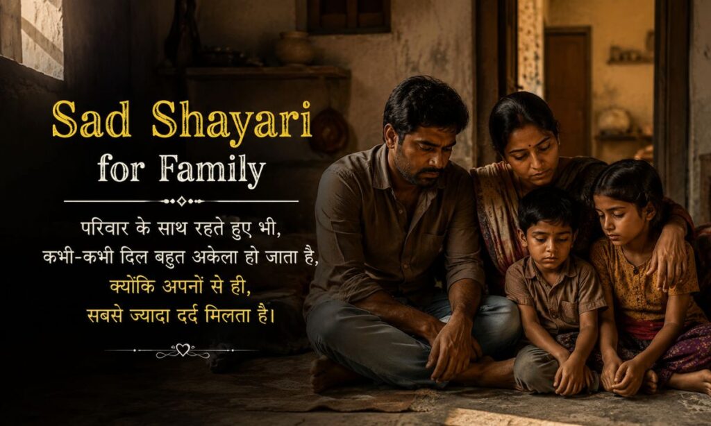 Sad Shayari for Family