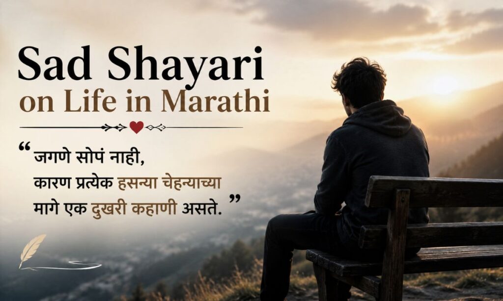 Sad Shayari on Life in Marathi