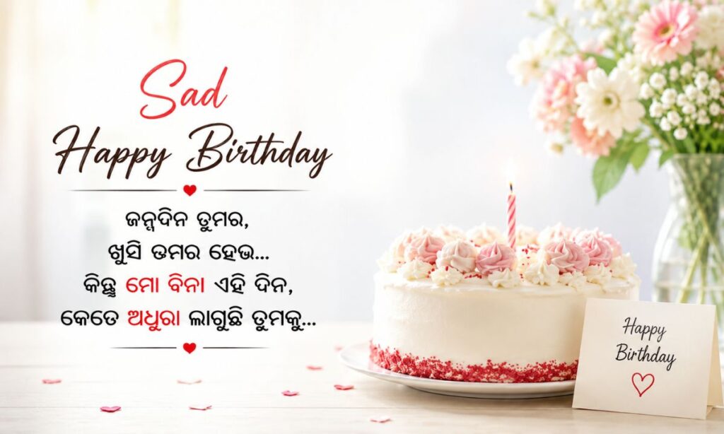 Sad happy birthday shayari