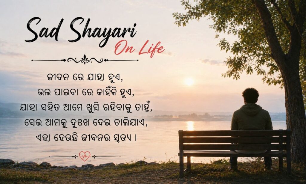 Sad shayari odia On Life