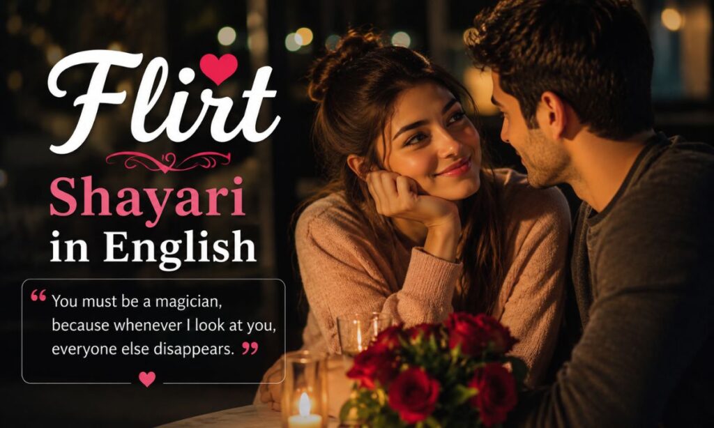 flirt shayari in English
