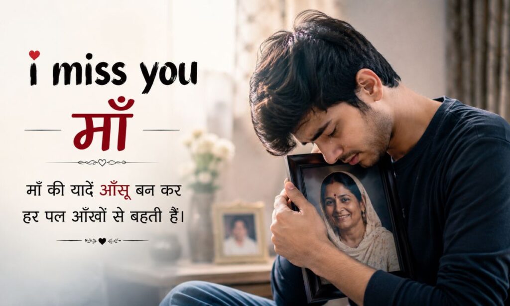 i miss you maa in hindi😢आँखों से आँसू)