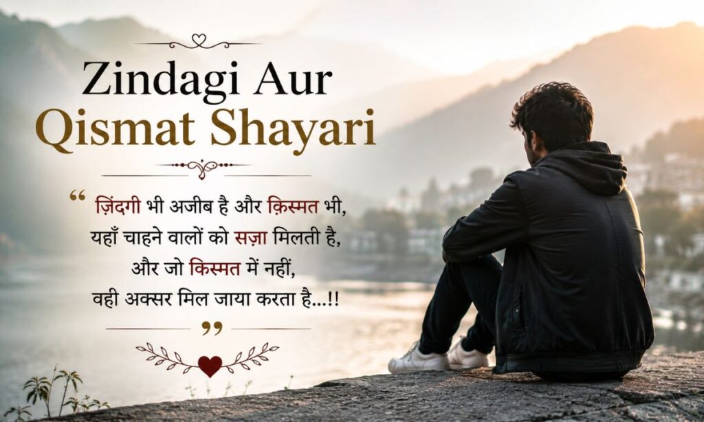 💭 Zindagi Aur Qismat Shayari