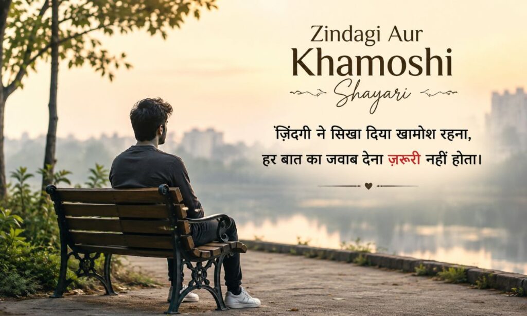 😔 Zindagi Aur Khamoshi Shayari