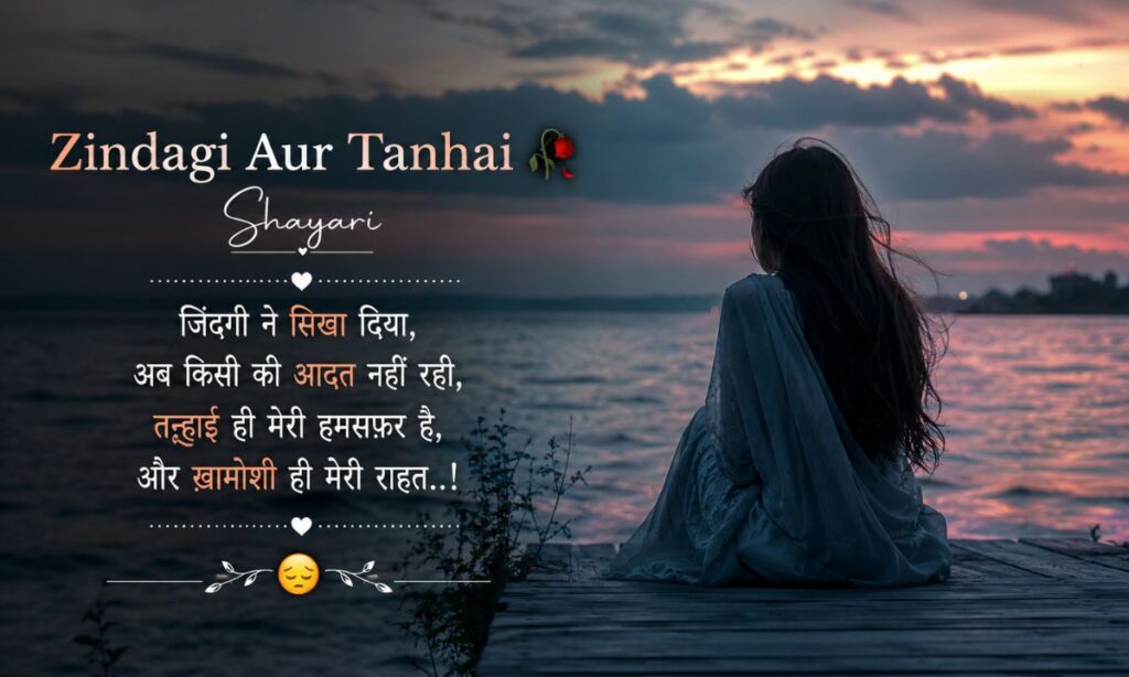 🥀 Zindagi Aur Tanhai Shayari, Zindagi sad shayari for girl