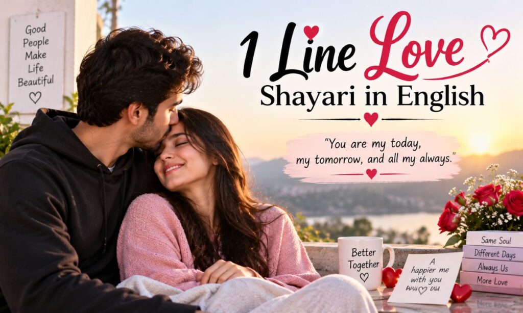 1 Line Love Shayari in English