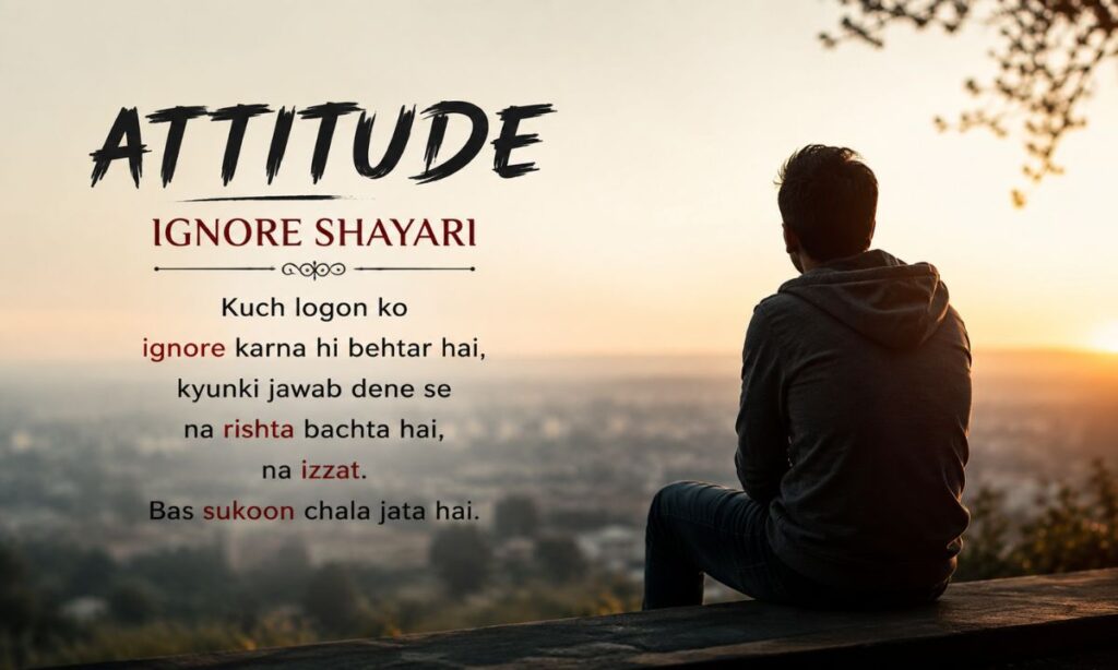 Attitude Ignore Shayari