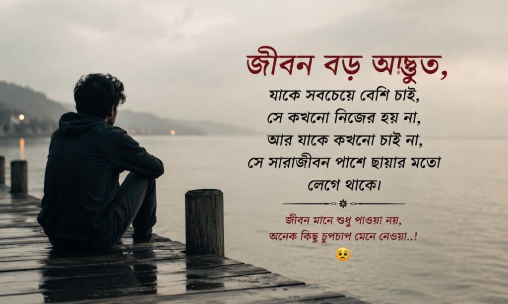Bangla sad shayari on life