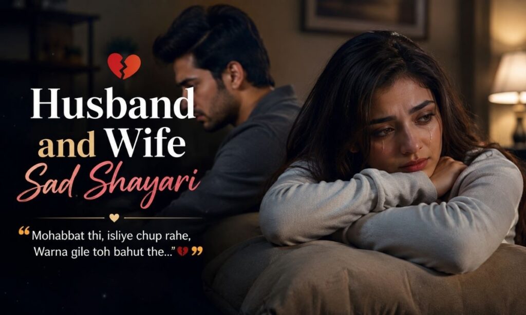 Husband and Wife Sad Shayari