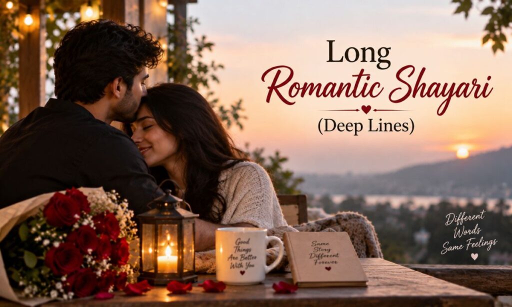 Long Romantic Shayari (Deep Lines)