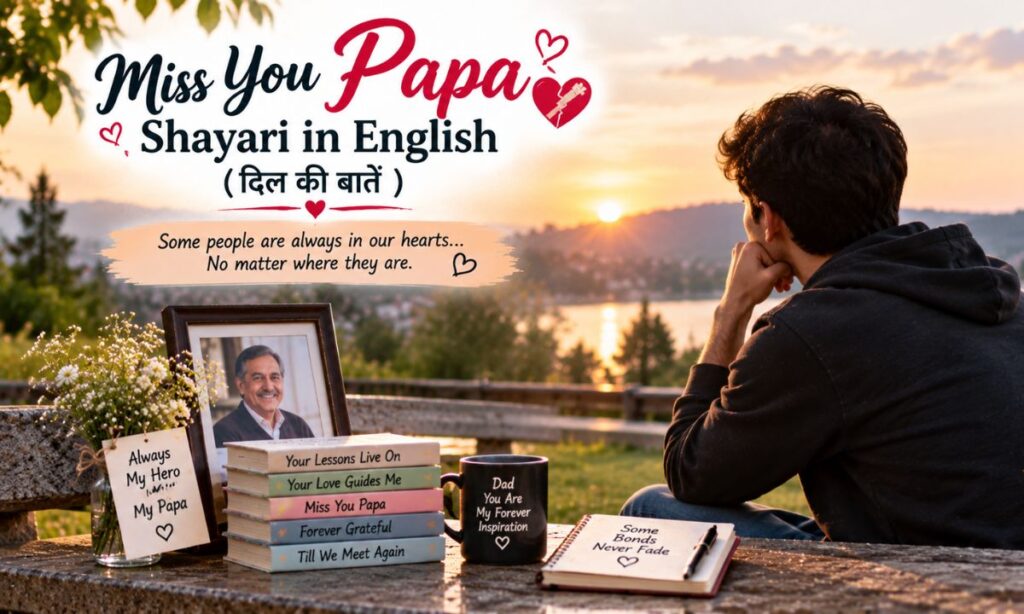 Miss You Papa Shayari in English ❤️_🩹 (दिल की बातें )