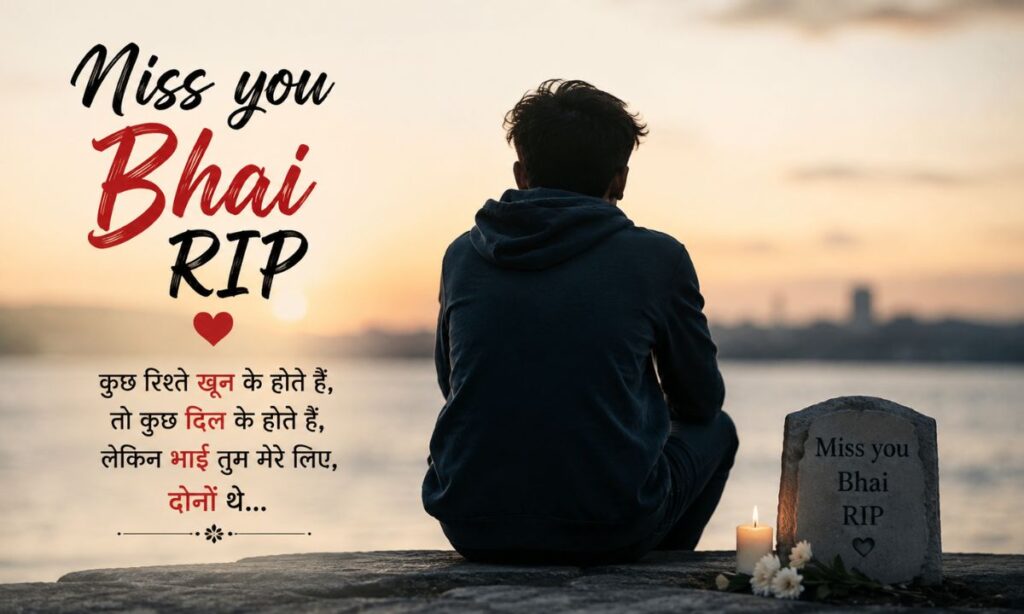 Miss you Bhai rip , बेस्ट मिस यू भाई शायरी फॉर व्हाट्सएप एंड इंस्टाग्राम