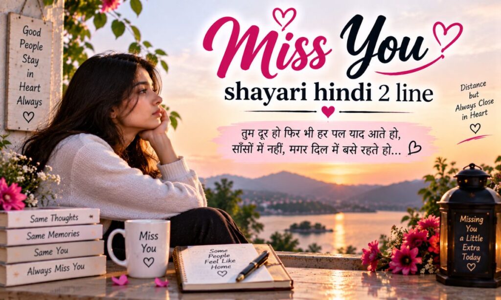 Miss you shayari hindi 2 line