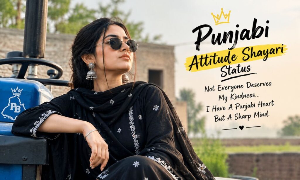Punjabi attitude shayari status english