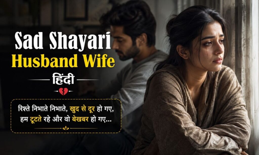 Sad Shayari Husband Wife Hindi