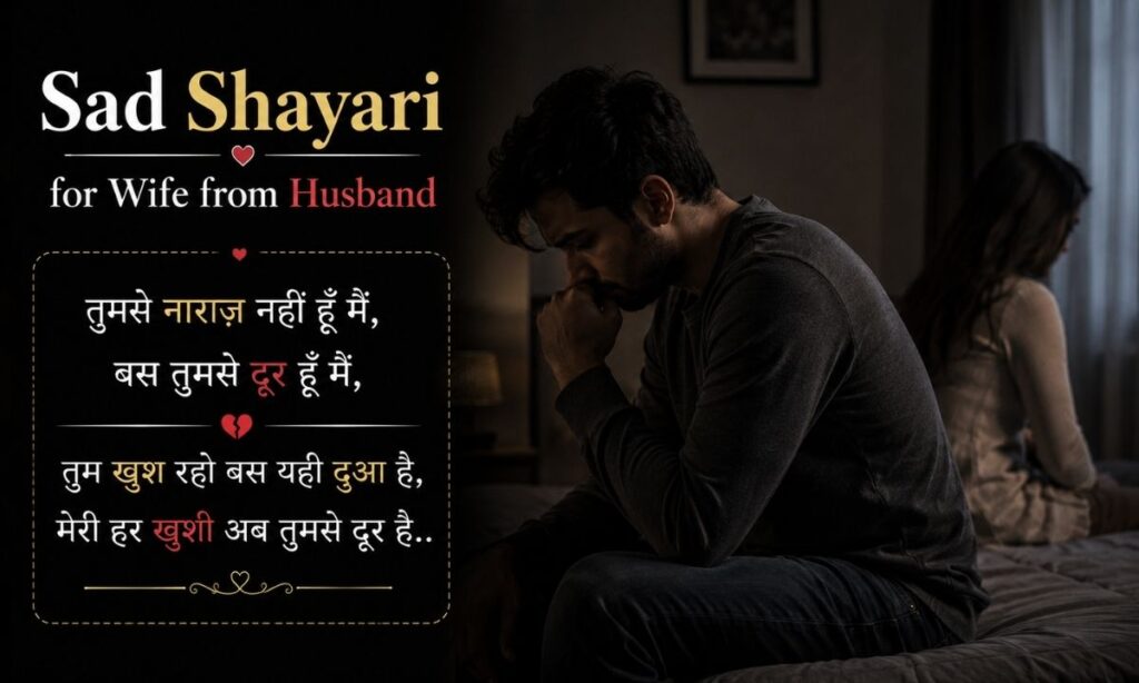 Sad Shayari for Wife from Husband