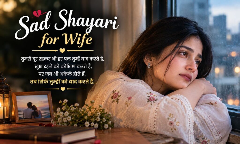 Sad Shayari for Wife in Hindi