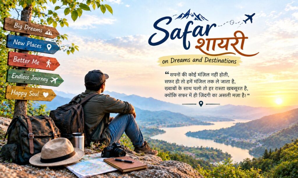 Safar Shayari on Dreams and Destinations