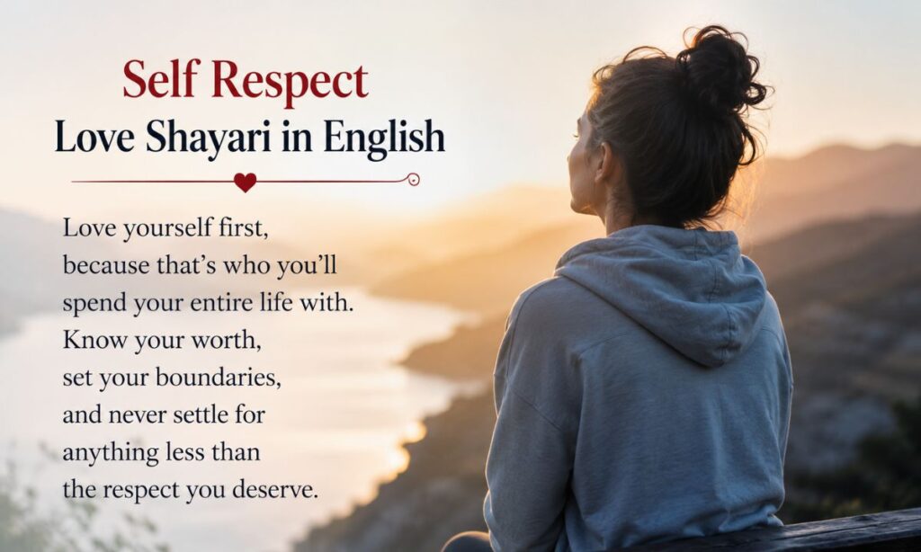 Self Respect Love Shayari in English