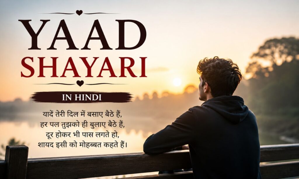 Yaad shayari in hindi