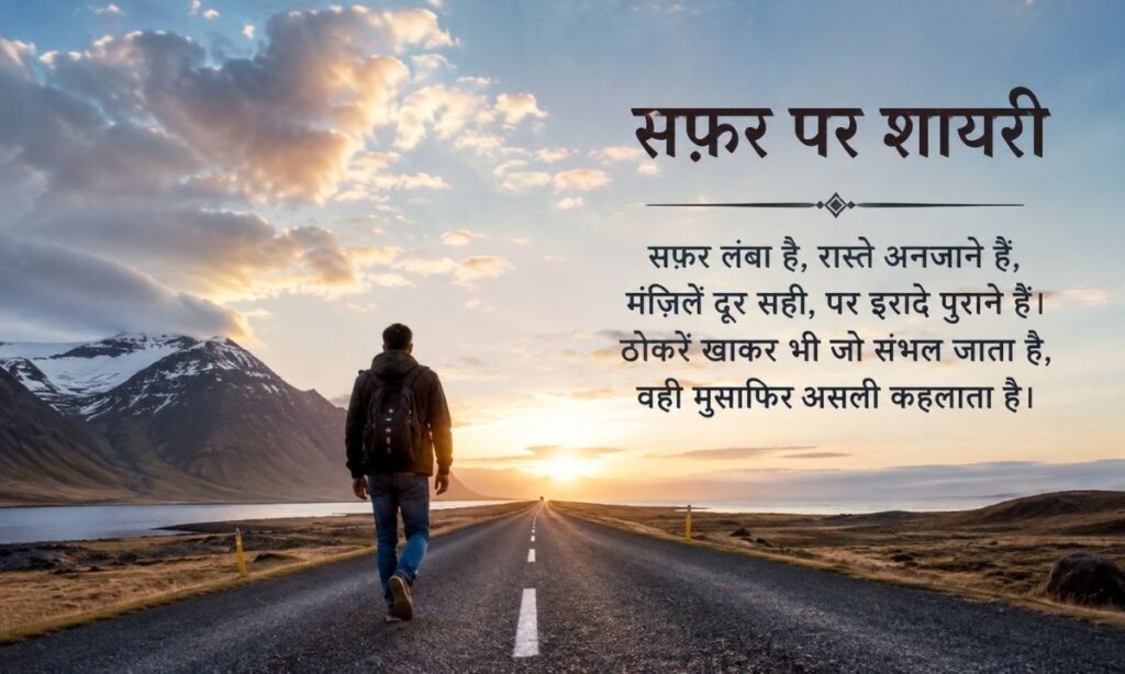सफ़र पर शायरी हिंदी में
