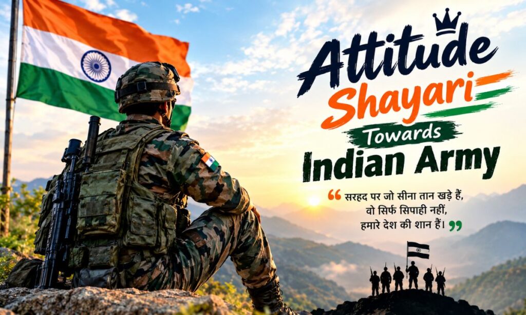Attitude Shayari Towards Indian Army