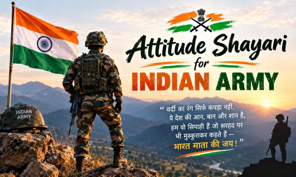 Attitude Shayari for Indian Army